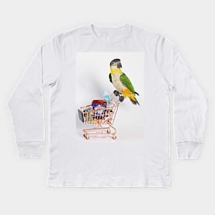 Shopping Birb Kids Long Sleeve T-Shirt